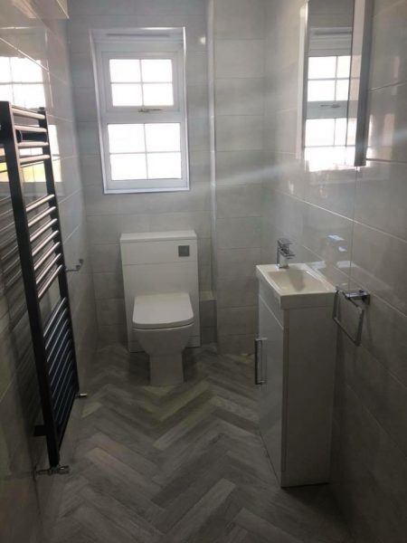 Cloakroom design by Trentham Bathrooms